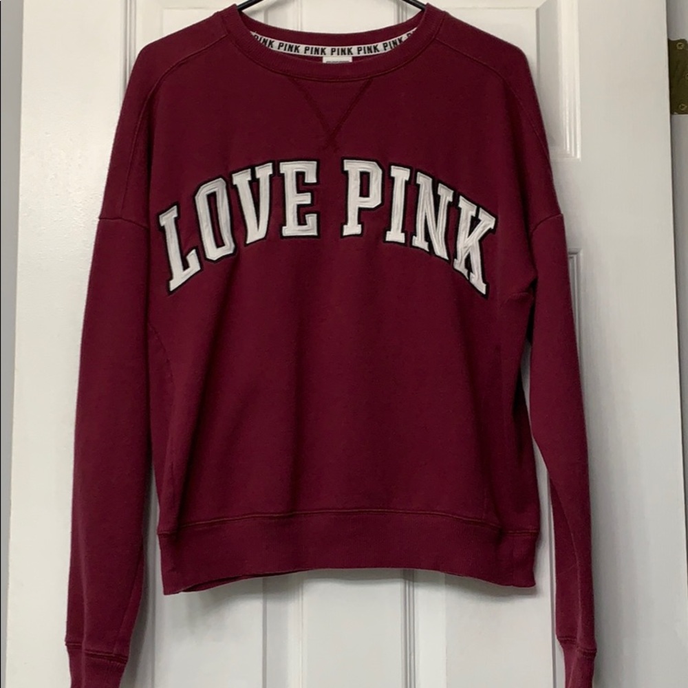Pink S crew neck sweatshirt